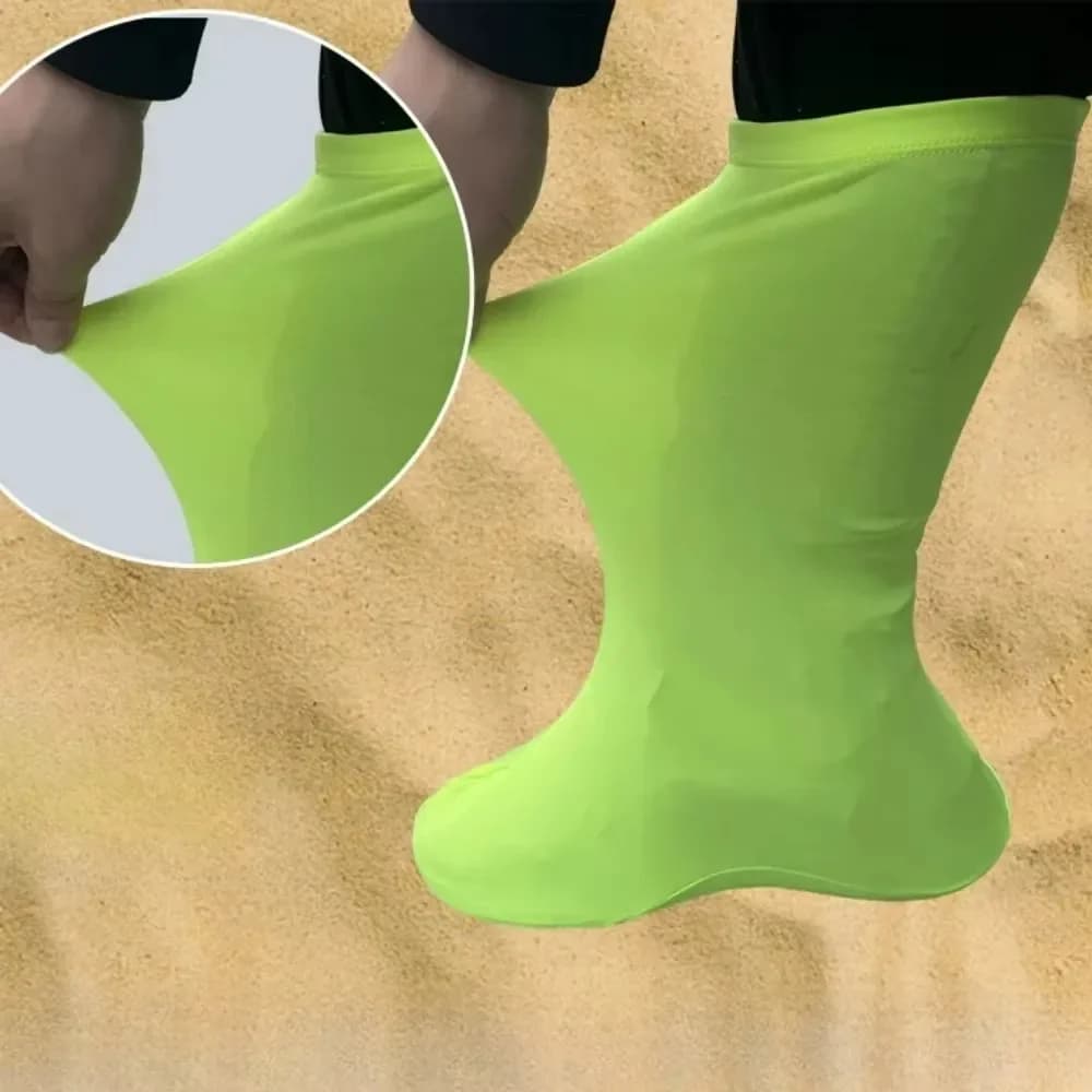 Copriscarpe alti Protezioni elastiche per scarponi da trekking all'aperto Anti-sabbia Neve Spiaggia Attrezzatura antipolvere per protezione scarpe regalo nel deserto