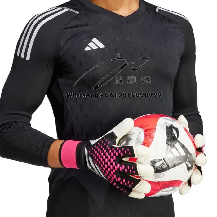 Nuovo stile Protezioni per le dita Gioco di calcio Abbigliamento in lattice Guanti speciali per portiere Guanti per portiere di calcio