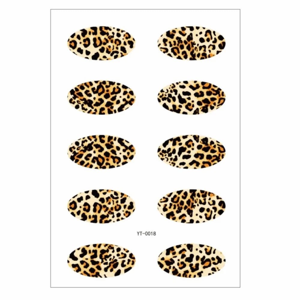 Color Dissolving Eyes Stickers, Wedding Accessories, Waterproof Flash Temporary Tattoo, Leopard Print, Fin Tattoo for Eyes