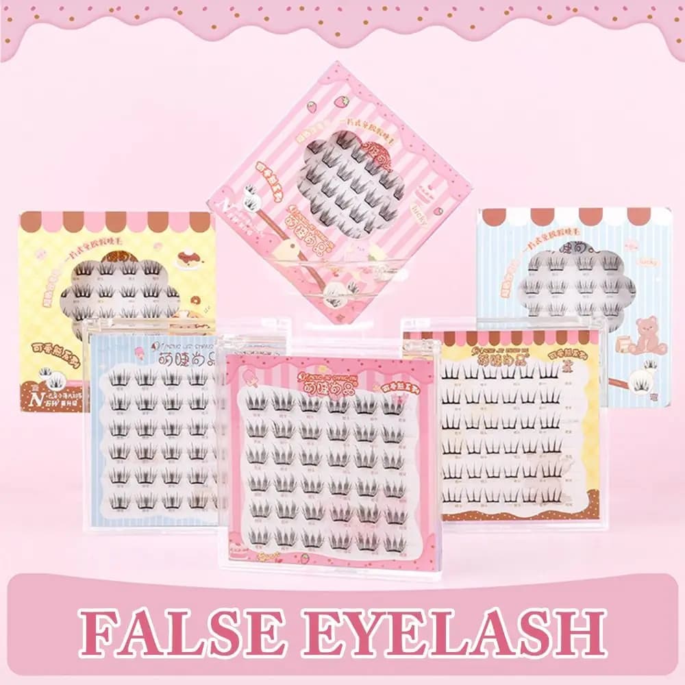 Extension Kit Finte 3D 6 File Natural Effect, Voluminous Eyelash Vents Wispy Style, Eye Makeup Tools, Makeup Enhancement
