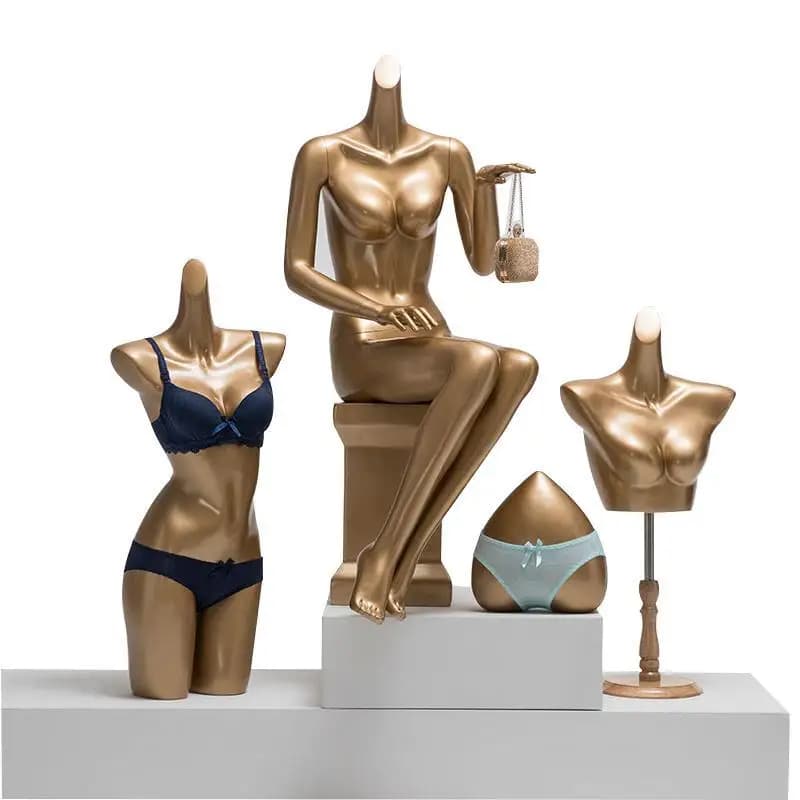 Model props women's full body underwear model dummy window display props swimsuit gathering bra half body model rack