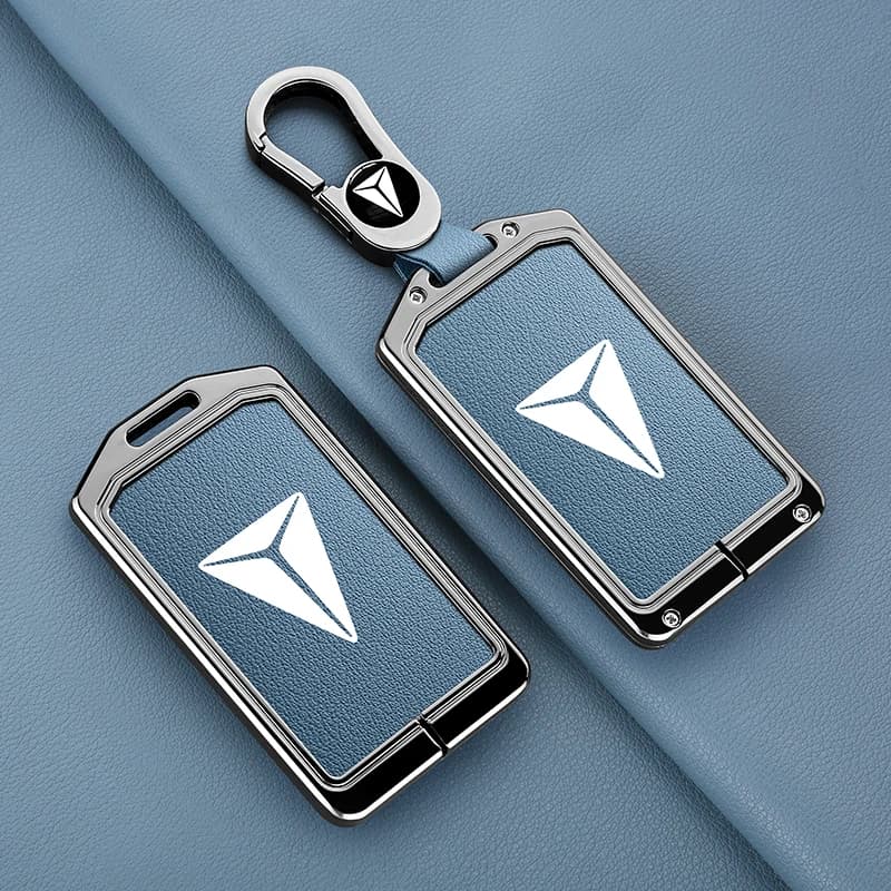 Changan Deepal S07 S7 SL03 G318 S05 NFC card key cover keychain zinc alloy leather car key shell keychain car accessories