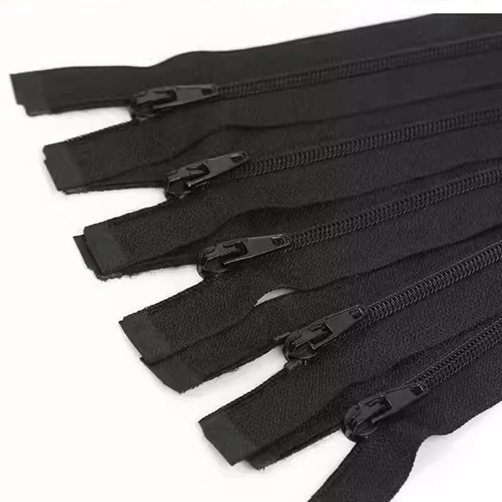 1/2Pezzi 3 # Cerniera in nylon da 36cm, 40cm, 45cm, 50cm, 60cm, cerniera a cursore libero con blocco automatico, kit di riparazione per borse e vestiti, accessori fai da te