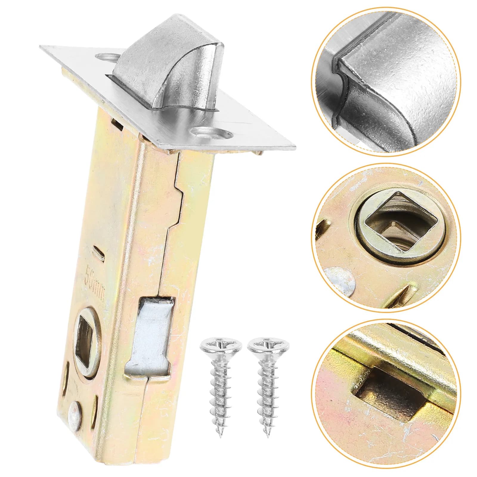 Serratura Tubolare Regolabile 50mm in Acciaio Inox per Porte Interne ed Esterne, Maniglie, Pomelli, Porte Scorrevoli e di Sicurezza