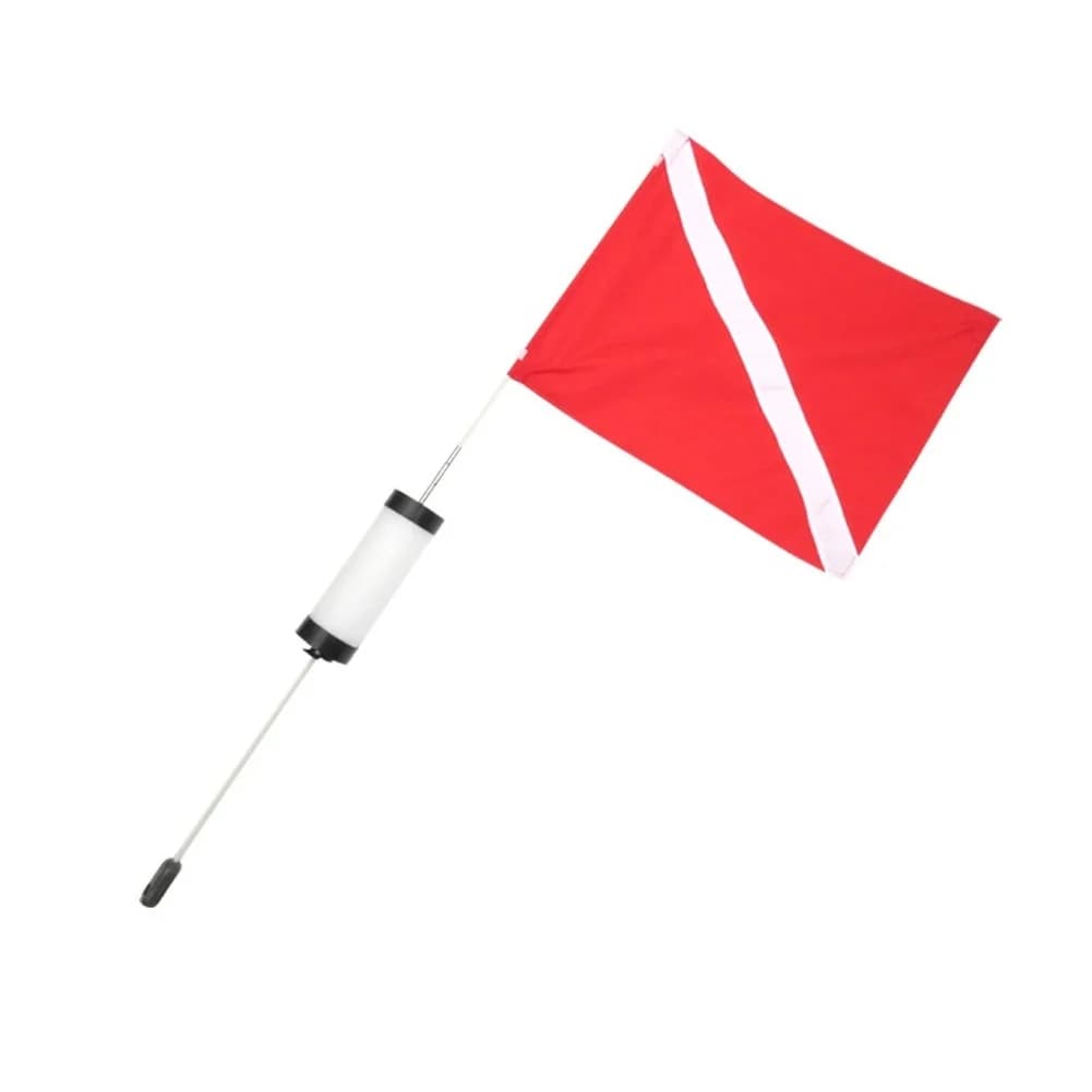 Polyester Diving Flag Diving Marker With Weight And Floatation Rod For Scuba Snorkeling Diving Counterweight Flag