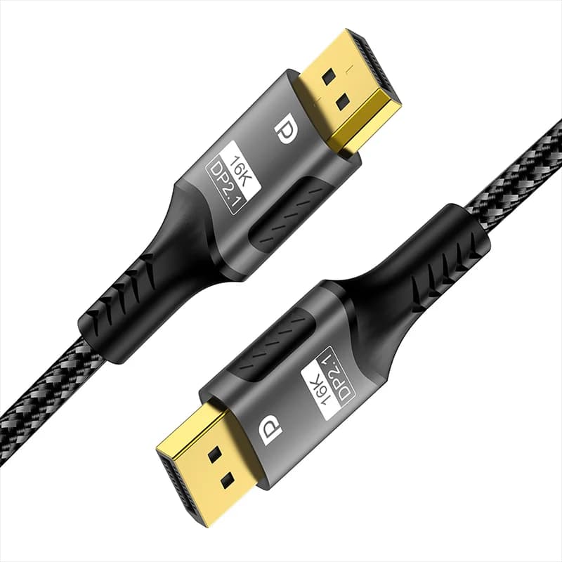 Cavo Displayport 2.1 Cavo DP 16K 8K@120Hz 4K@240Hz Cavo audio video ultra HD per laptop TV Monitor proiettore Xbox