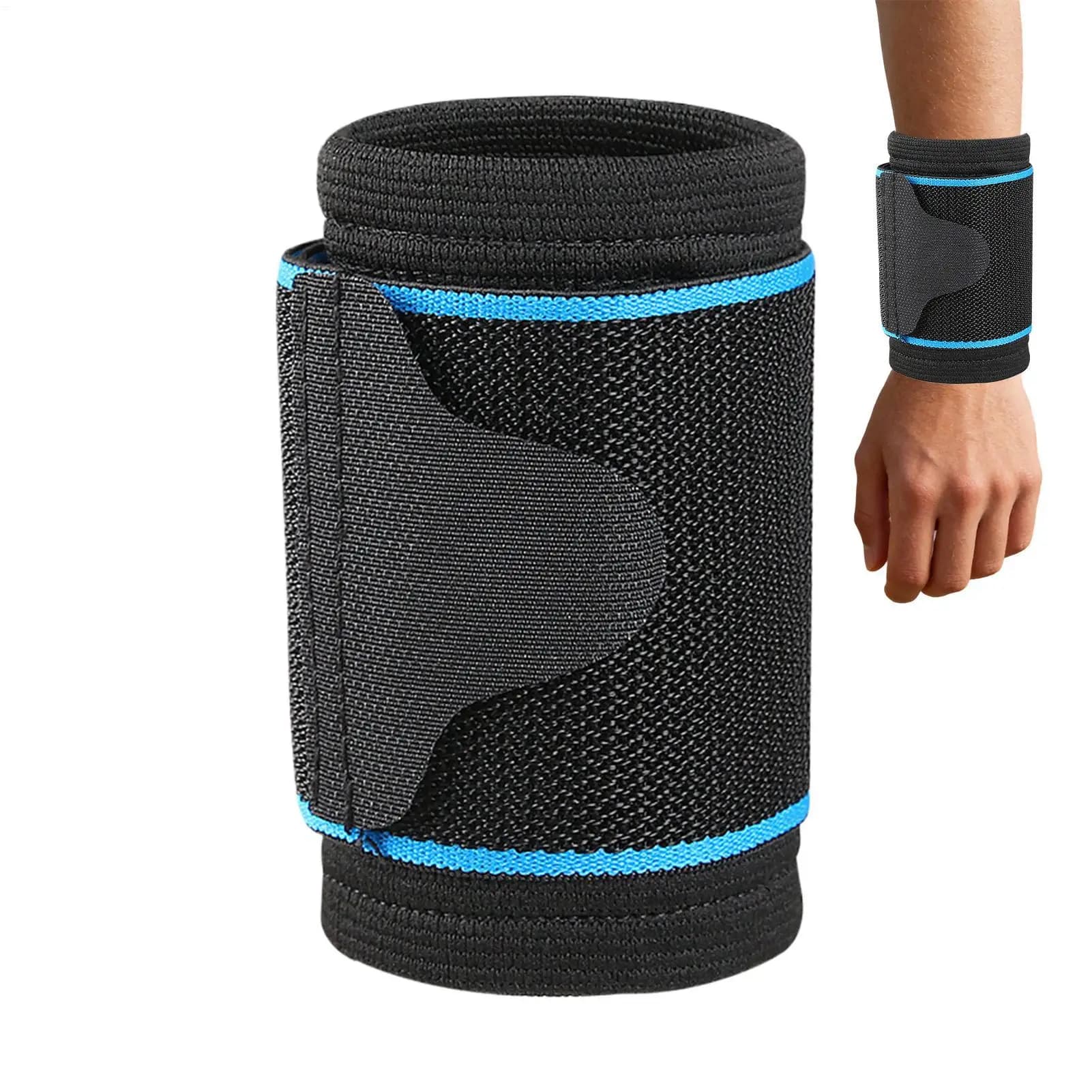 Fascia da Polso Traspirante Elastica Regolabile, Stabilizzatore per Polso Assorbente di Sudore, Protezione Regolabile per Polso