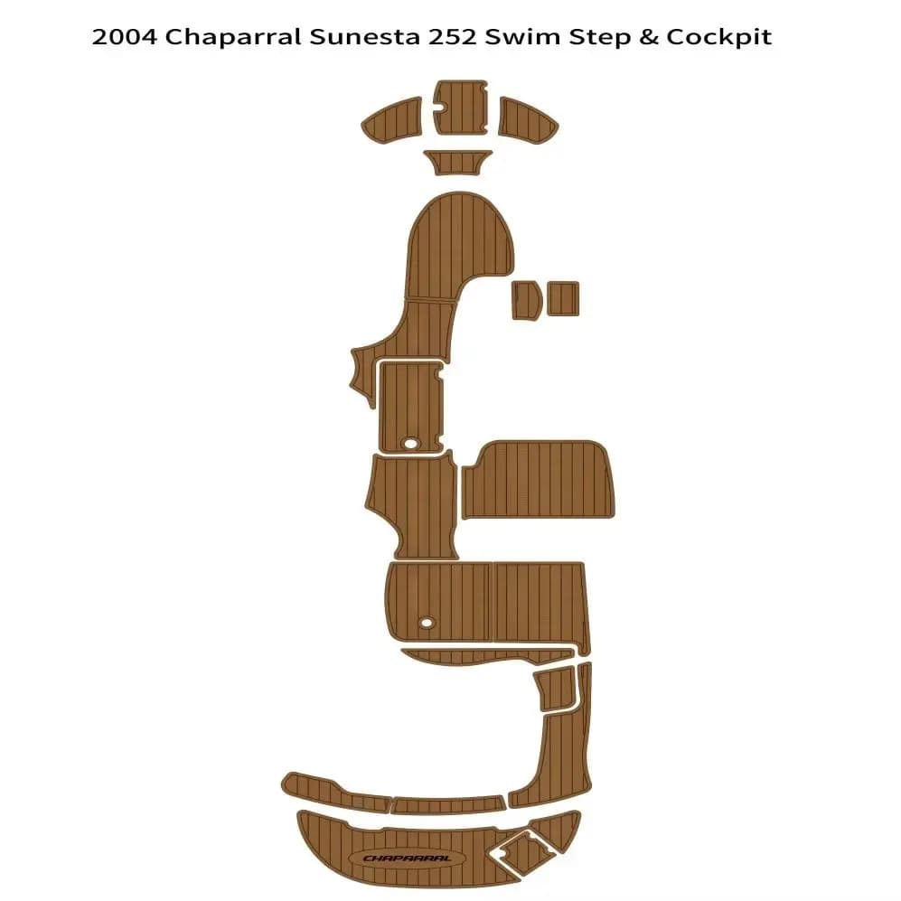 2004 Chaparral Sunesta 252 Piattaforma di nuoto Cockpit Barca EVA Teak Deck Pavimento Pad Seadek Gatorstep Style Autoadesivo V473 8PK1G