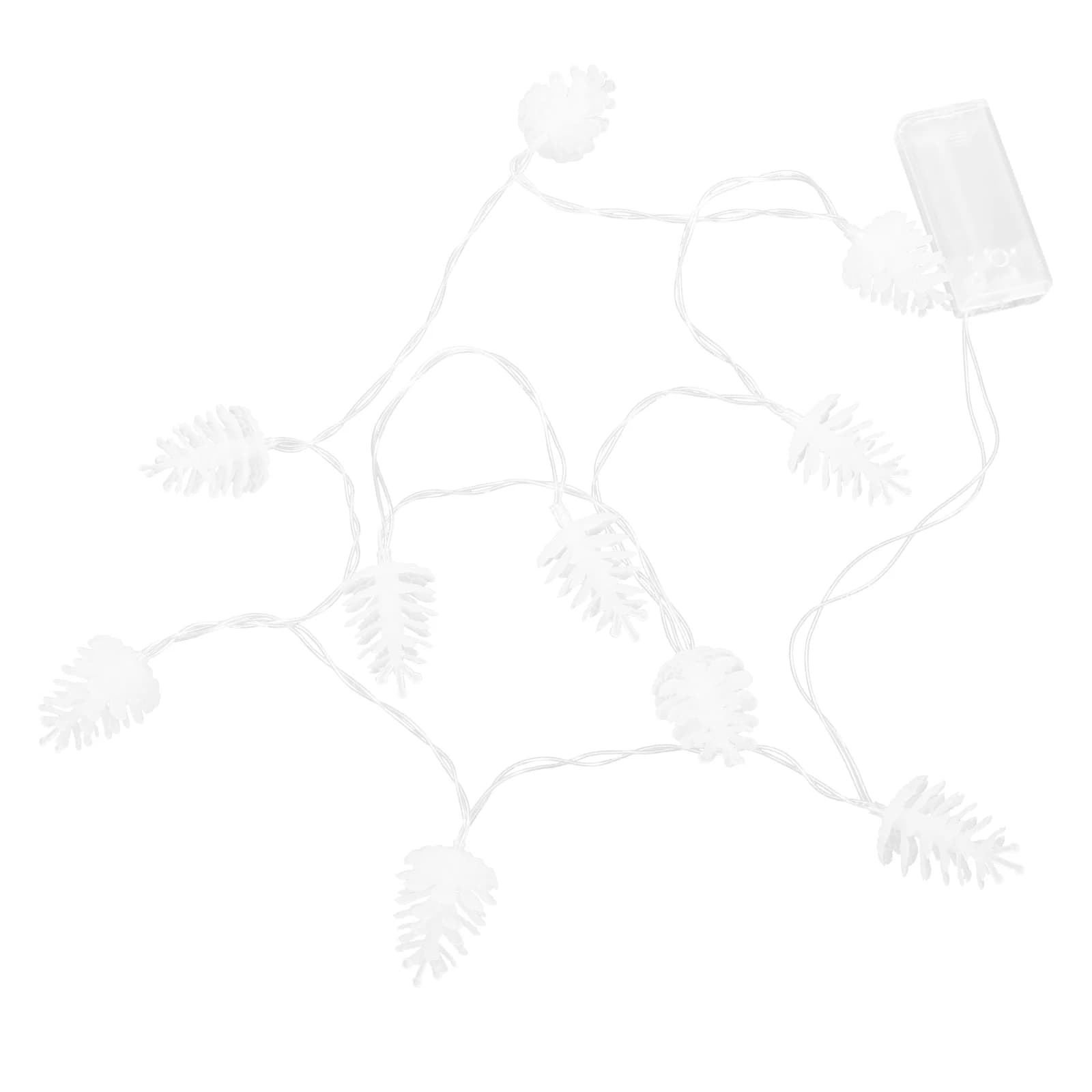 Luci a corda a LED a pigna Luci da fata per esterni impermeabili da 10 LED per recinzione da giardino Alberi di Natale Festa di nozze Abs per interni