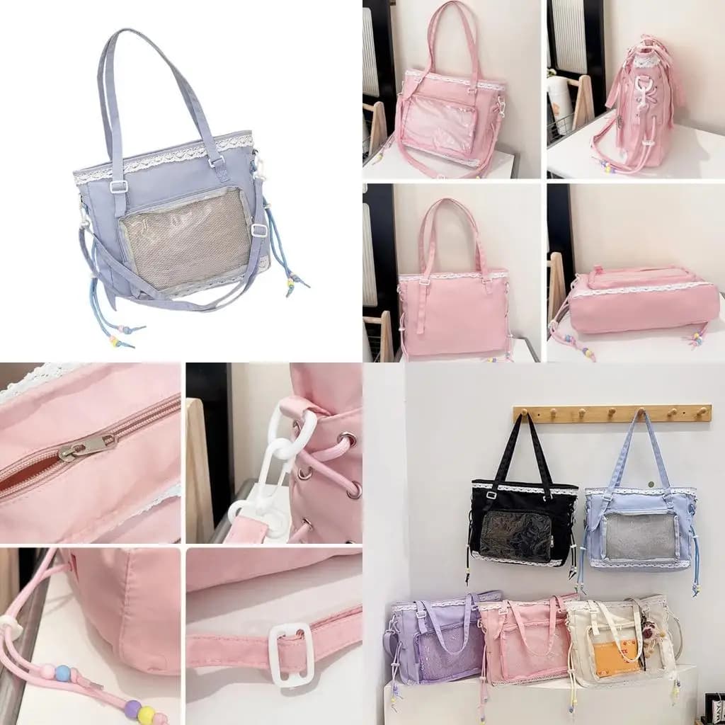 X90D Transparent Pocket Shoulder Bag Shoulder Bag Itabag for Women
