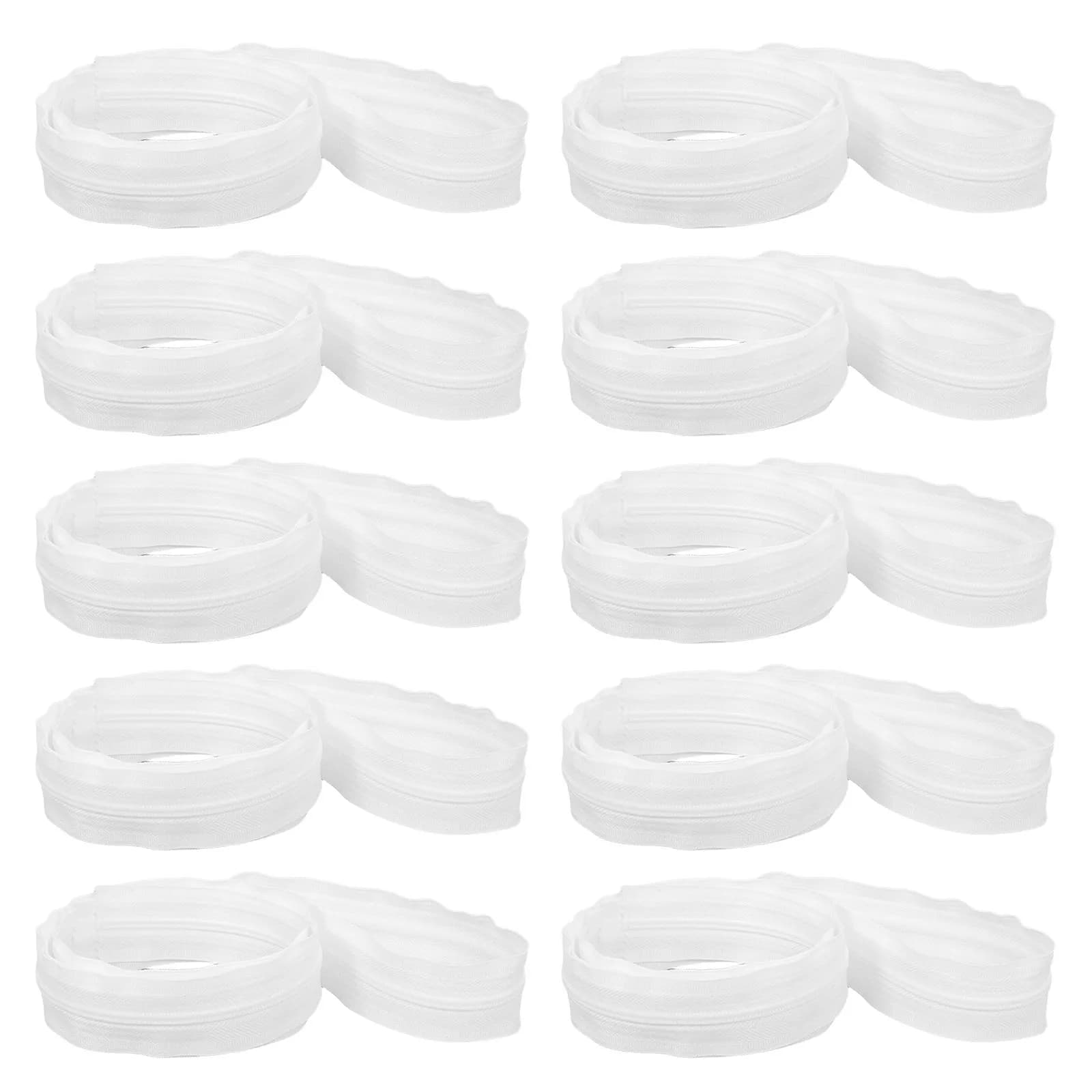 10 Pezzi Cerniera Bidirezionale per Lenzuola, Doppia Separazione in Nylon Resistente per Sostituzione Lenzuola e Coprimaterasso