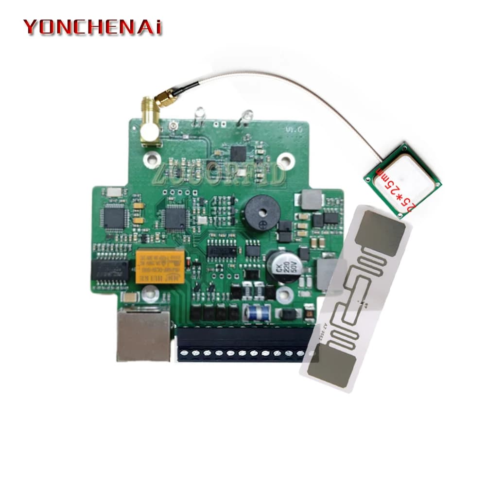 UHF RFID Reader Module 18000-6C EPC Class1 Gen2 Wiegand26 RS232 Built-in card available for Arduino/Raspberry Pi UART