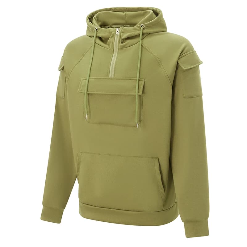 Felpa con cappuccio da uomo Felpa casual a maniche lunghe con tasche per lo stile streetwear autunnale e il comfort