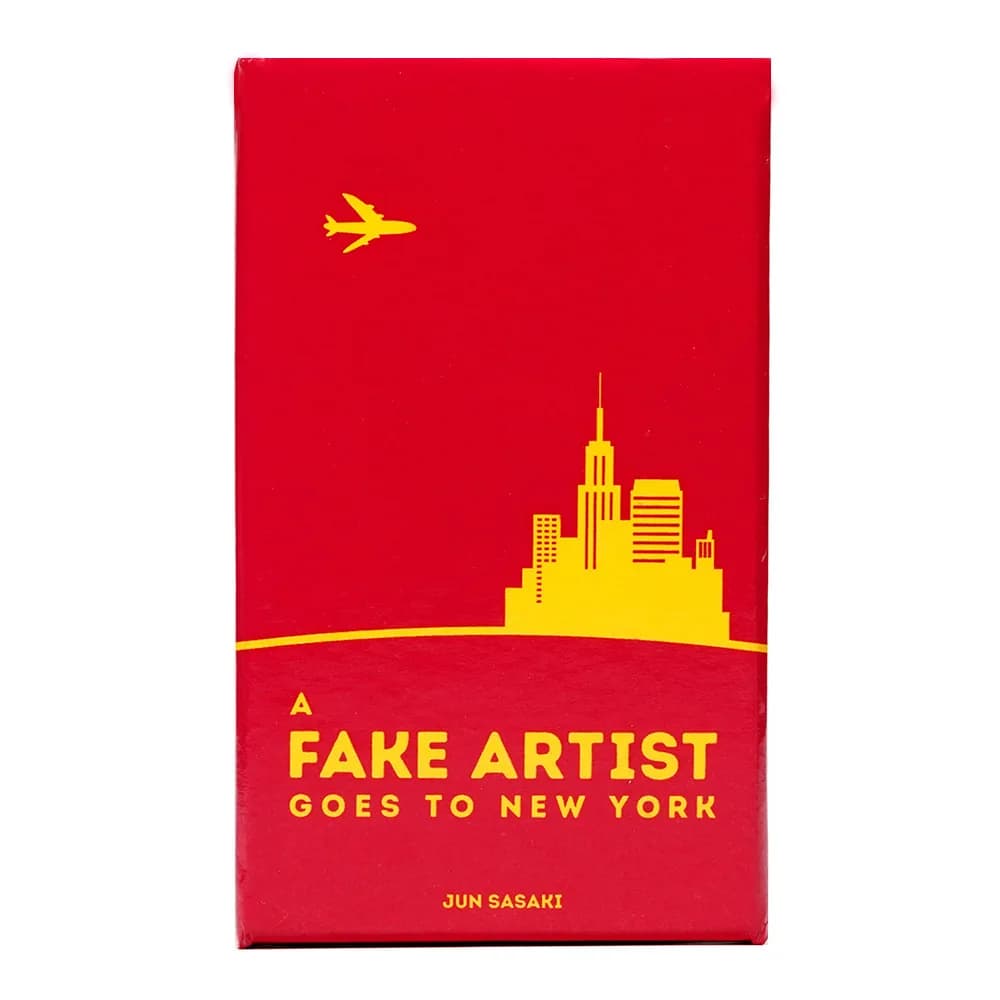 L'artista falso vai per il NUOVO GIORNO L'artista dell'impostatore scende su carte da gioco da tavolo per feste di New York L'artista falso vai per la NEW YORK