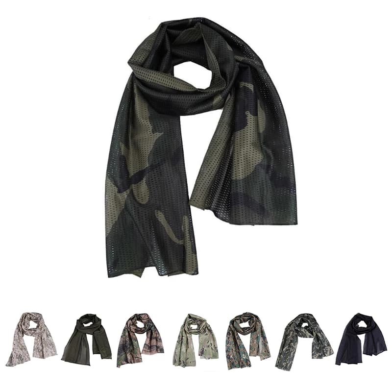 New【Tactical Scarf Mesh Breathable Headband Mesh Scarf Men】