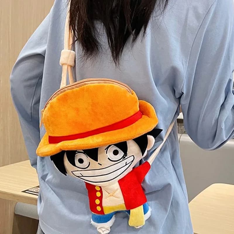 New One Piece Plush Shoulder Bag Creativity Long Arm Plush Crossbody Bag Portable Large Capacity Zipper Storage Bag Friend Gift