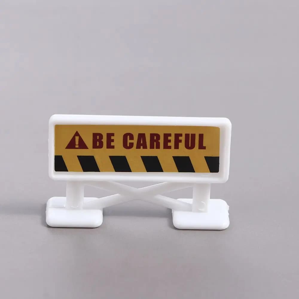 15Pcs/Set Traffic Traffic Signs Mini Traffic Signs Model City Traffic Road Block Puzzle Simulation Scene Boys Girls Gifts