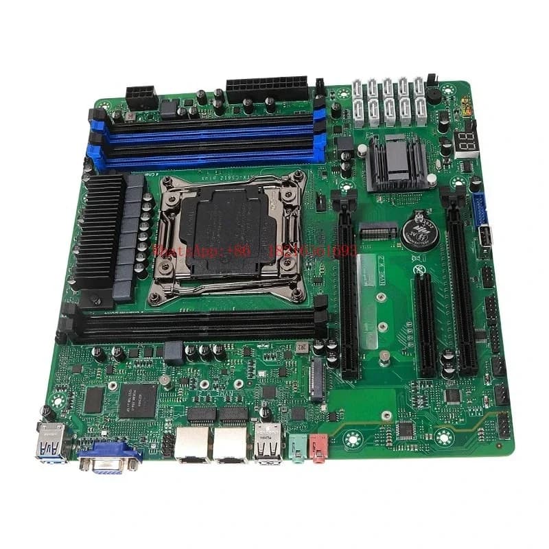 Server NAS Synology C612 Nero 1644, Router Software, Scheda Madre X99 per Computer Industriale, Server di Archiviazione Split a 10 Dischi