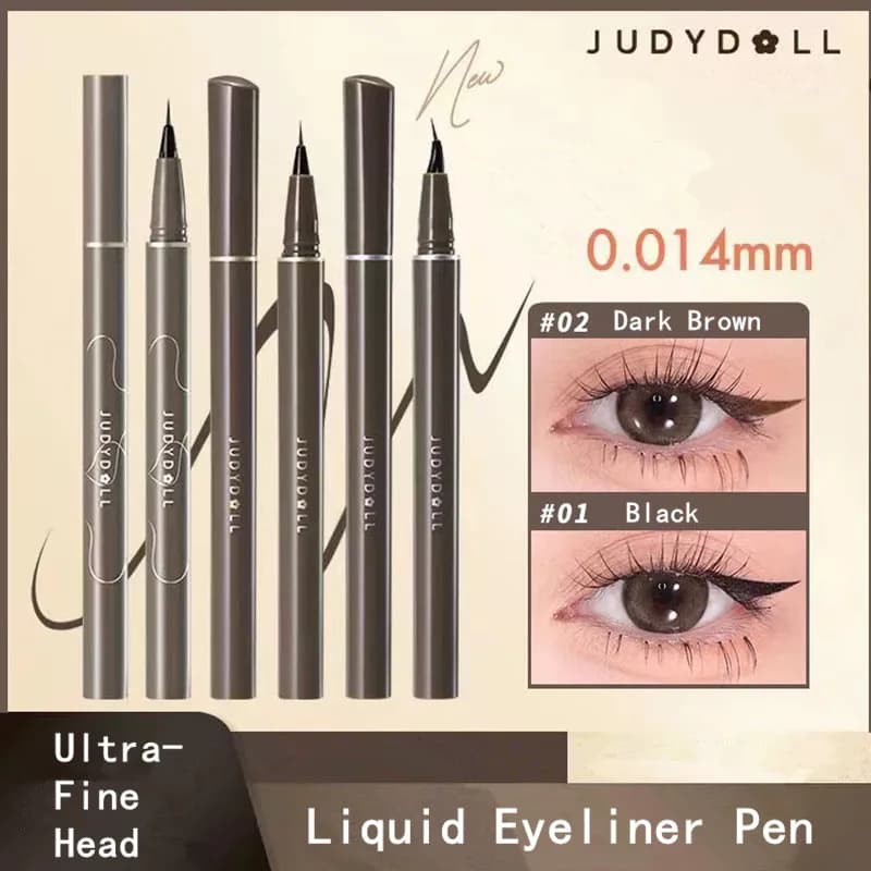 Judydoll Ultrafine Liquid Eyeliner Pen Matte Lying Silkworm Eye Lash Matita Makeup stick for smooth and long-lasting quick drying