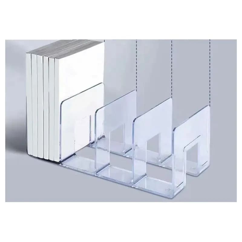 *Supporto per cartelle fermalibri SPOR per accessori da scrivania Cartelle per ufficio Ordinamento di file Portadocumenti per libreria in plastica