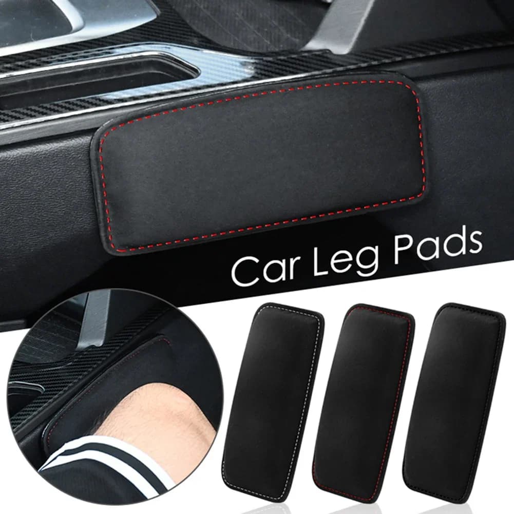 Suede Leather Knee Pad for Car Inside Knee Pillow Comfortable Elastic Knee Support for Memory Foam Interior Accessories