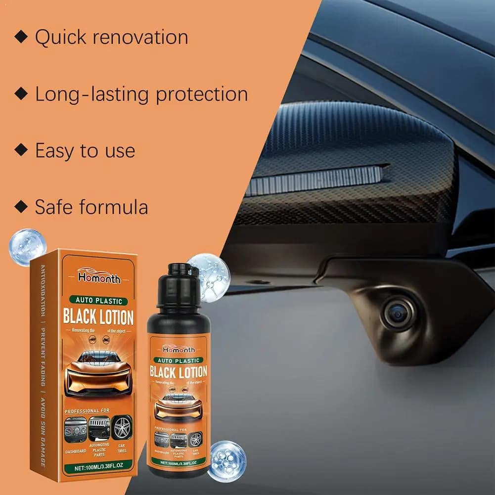 Spray Restauratore per Plastica Auto, Rimuove le Macchie, Pulizia Profonda, Agente Rivitalizzante Idrofobico a Lunga Durata per Interni Auto