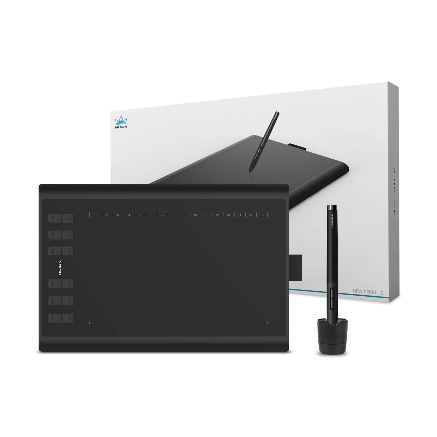 1060 Plus Drawing Graphics Tablet and Rechargeable Pen 8192 Levels Upgraded Digital Pen Tablet