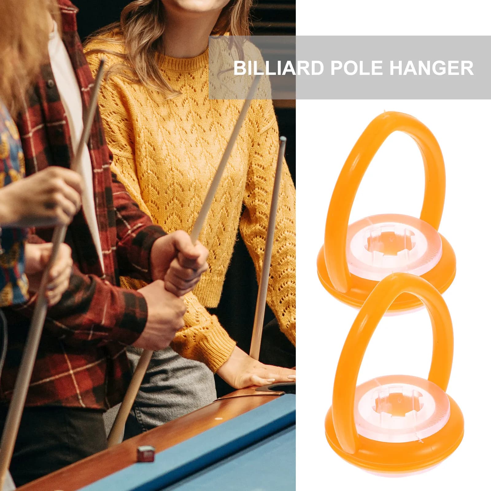 10Pcs Billiard Snooker Cue Hanger Decorative Pool Pole Holder Convenient Protective Storage for Cue Table Decorative Pole Hanger