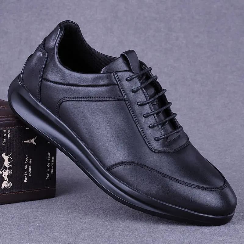 Men's genuine leather shoes for free time in bovina leather luxury walking shoes formal gymnastics original moccasins ultralight leather shoes