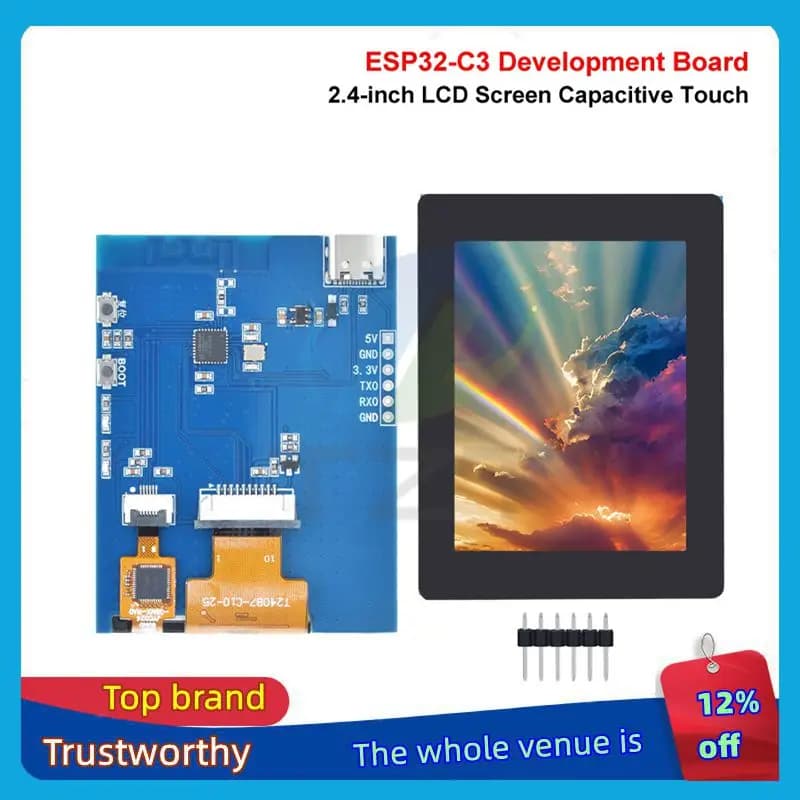 1/3PCS ESP32-C3 With 2.4 Inch TFT LCD Screen ST7789 Small Screen 240x320 Display Module With Touch Color Screen SPI For Arduino