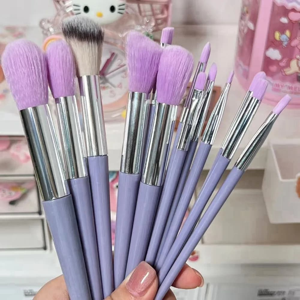 Set di pennelli per trucco morbido e soffice da 13 pezzi professionale con custodia Pennelli cosmetici per donna Miscelazione Strumenti per trucco Fondotinta