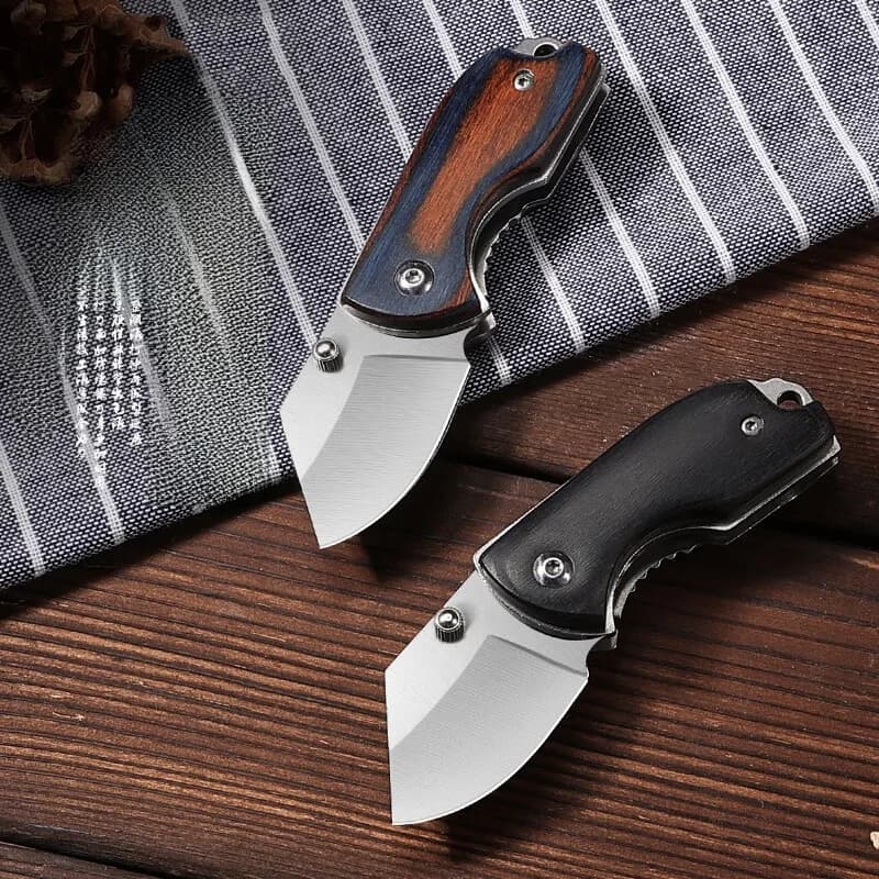 Multifunctional portable fruit knife, small sized padding, stainless steel blade, kitchen tool for melons and fruit