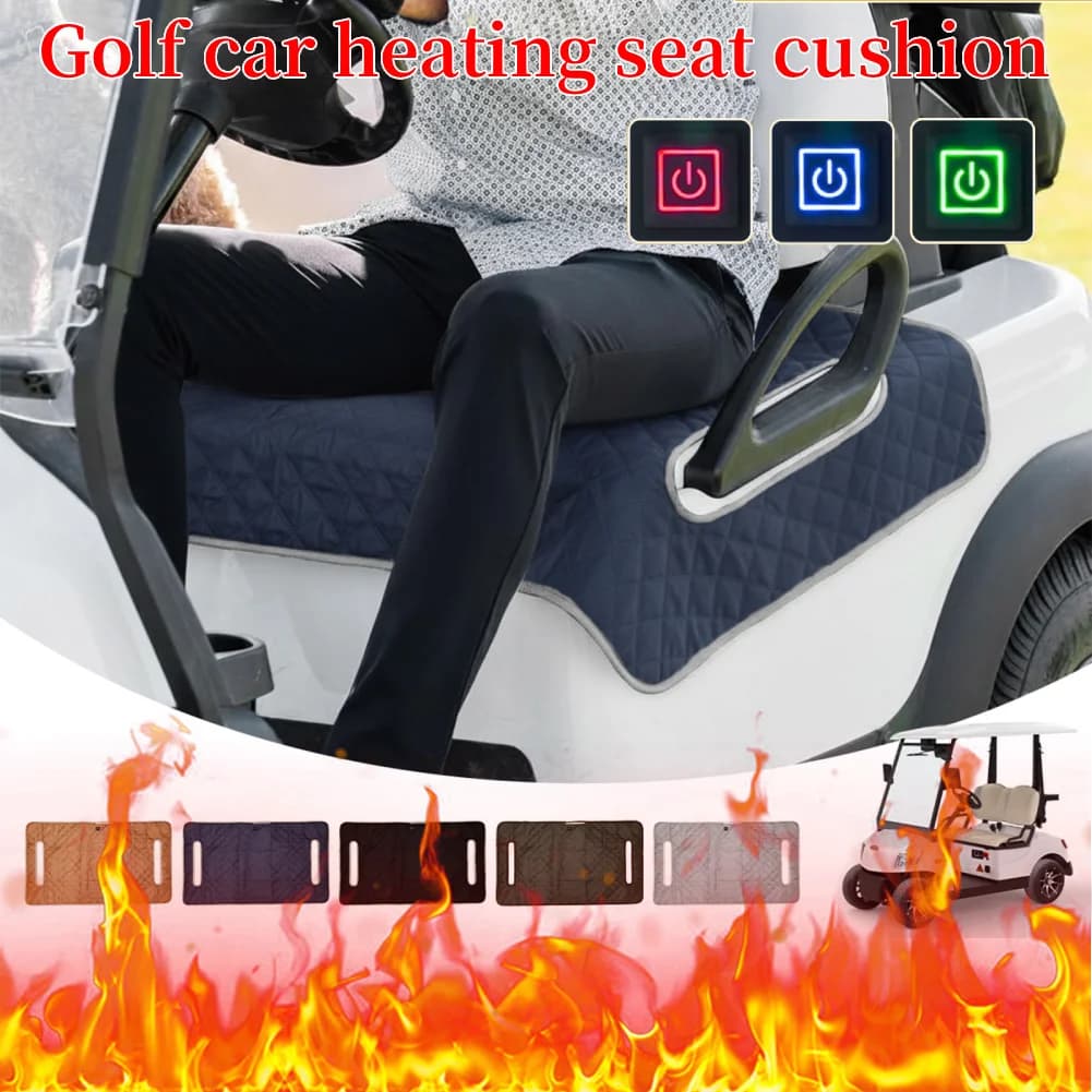 Coperta per asciugamano per sedile per carrello da golf Cuscino per sedile riscaldato impermeabile Coperta per sedile per carrello da golf Regali per golf per uomini Amante del golf