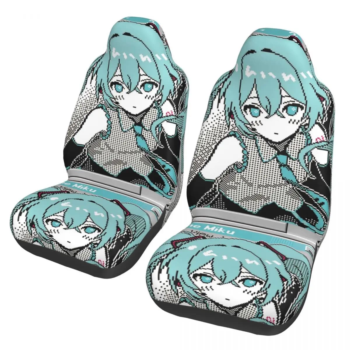 Hatsune Miku Universal Car Seat Cover Protector Interior Accessories For SUV Seat Covers Fabric Car Accessories