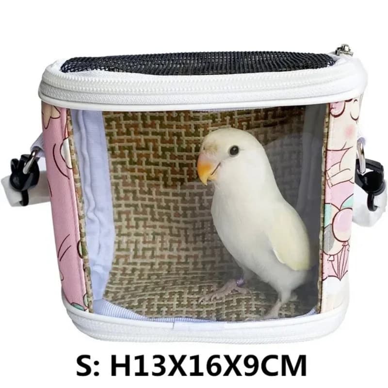 Borsa da viaggio per porta pappagalli con gabbia per uccelli super portatile, leggera e traspirante, per criceti, scoiattolo, per piccoli animali, accessori per animali domestici