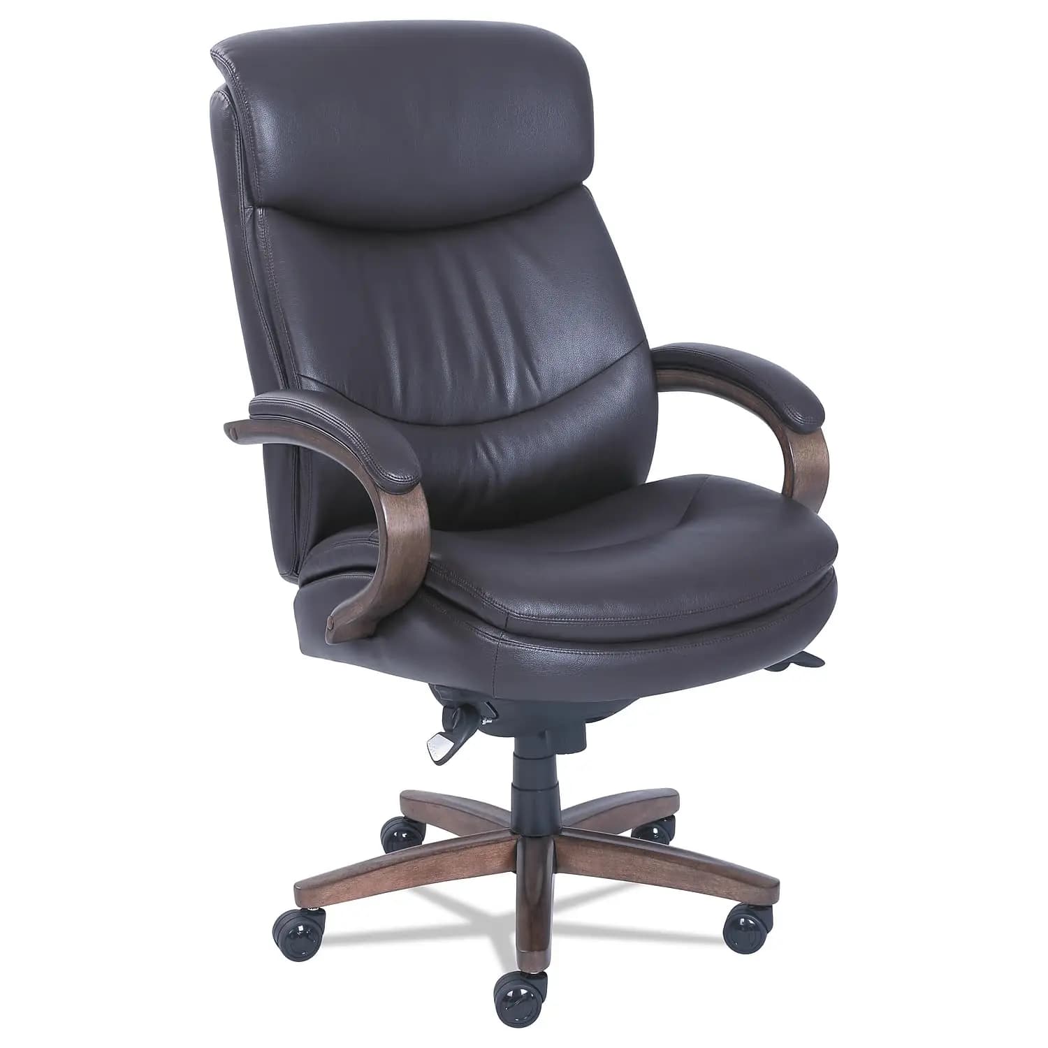 Sedia direzionale Woodbury Big/Tall, supporta fino a 400 libbre, altezza seduta da 20,25 a 23,25 pollici, seduta/schienale marrone, effetto invecchiato, personalizzata