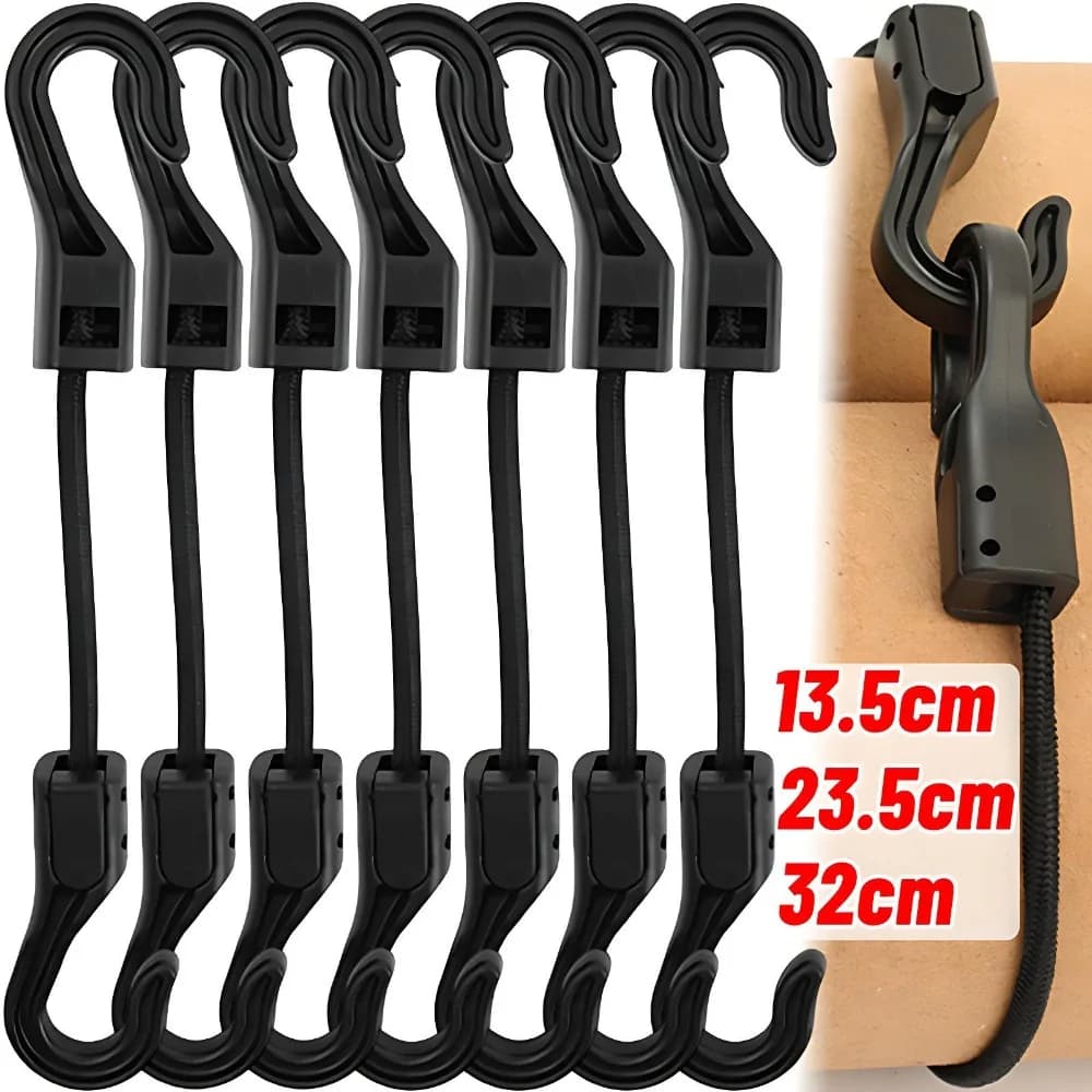 32cm Open End Cord Hooks Snap Boat Kayak Motorcycle Rope Buckle Camping Tent Hook for Bungee Shock Elastic Bungee Cord Straps