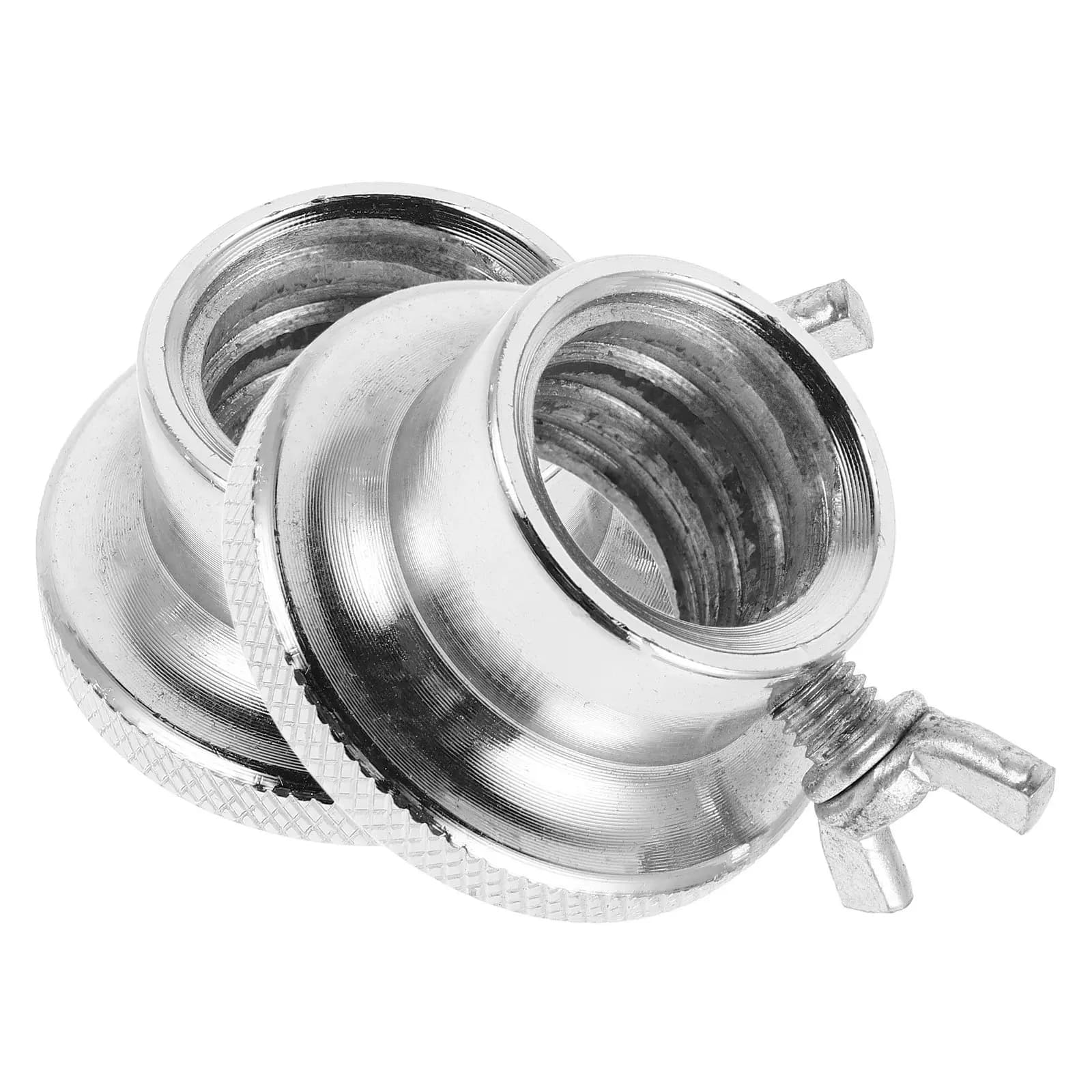 2 Screw nuts for handlebars with double-block anti-swiring design, barbell clamps, fixed weight training accessories