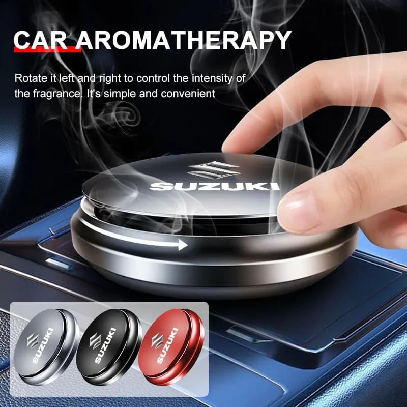 Diffusore di aromaterapia per interni auto, profumatore d'ambiente per Suzuki Swift Grand Vitara Jimny AX100 Celerio, valvole e tappi.