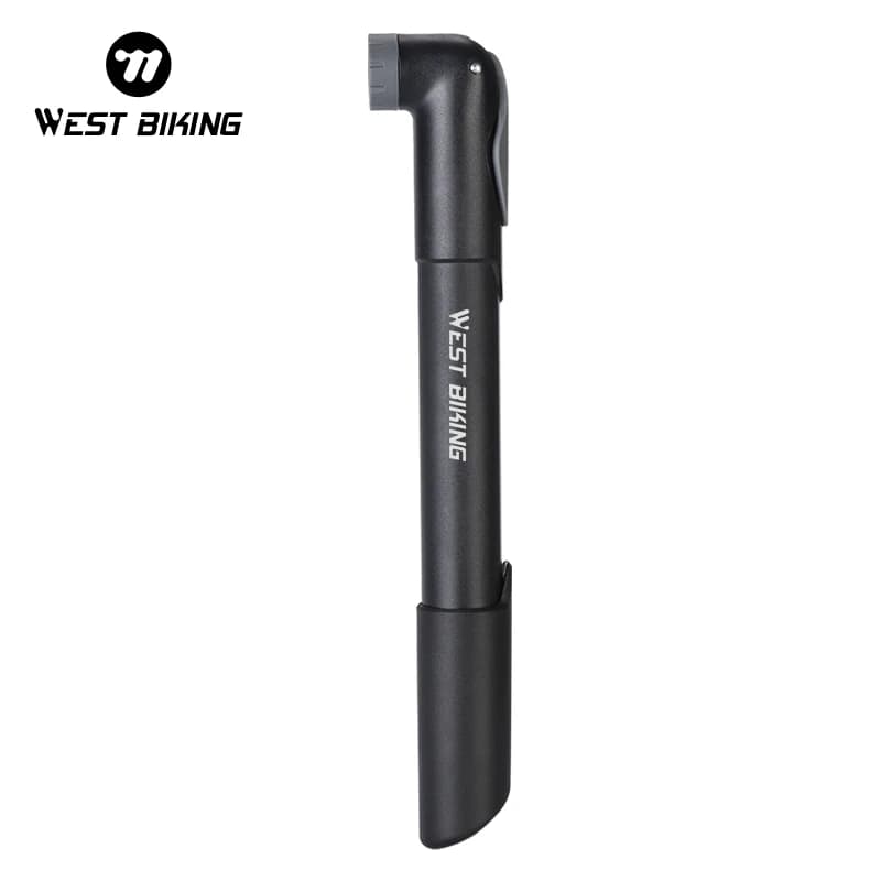 WEST BIKING Mini Pompa da Bicicletta 120PSI Portatile Valvola Schrader/Presta Pompa di Aria Pneumatico per Bici Gonfiatore a Mano MTB Accessori per Bici da Strada