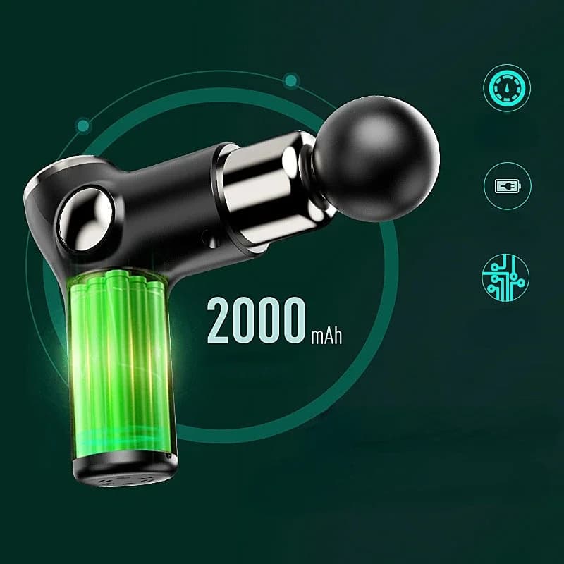 Mini Pistola per Massaggio BXA Portatile ad Alta Frequenza per Alleviare il Dolore Muscolare e la Tensione, Attrezzatura Fitness per Massaggio Corpo e Schiena