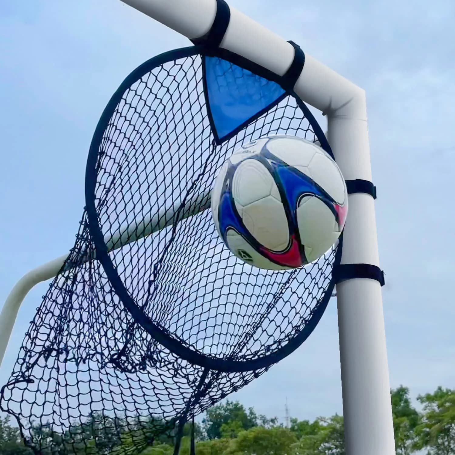 Mini training network for portable foldable soccer port and target ring Porter equipment with improved stroke speed