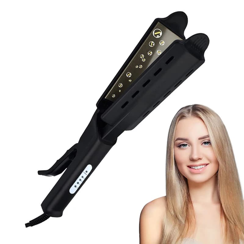 Hair Plate with Steam Function Professional Hair Plate Iron Plate with Wholesale Electric LCD Back Hot Sale