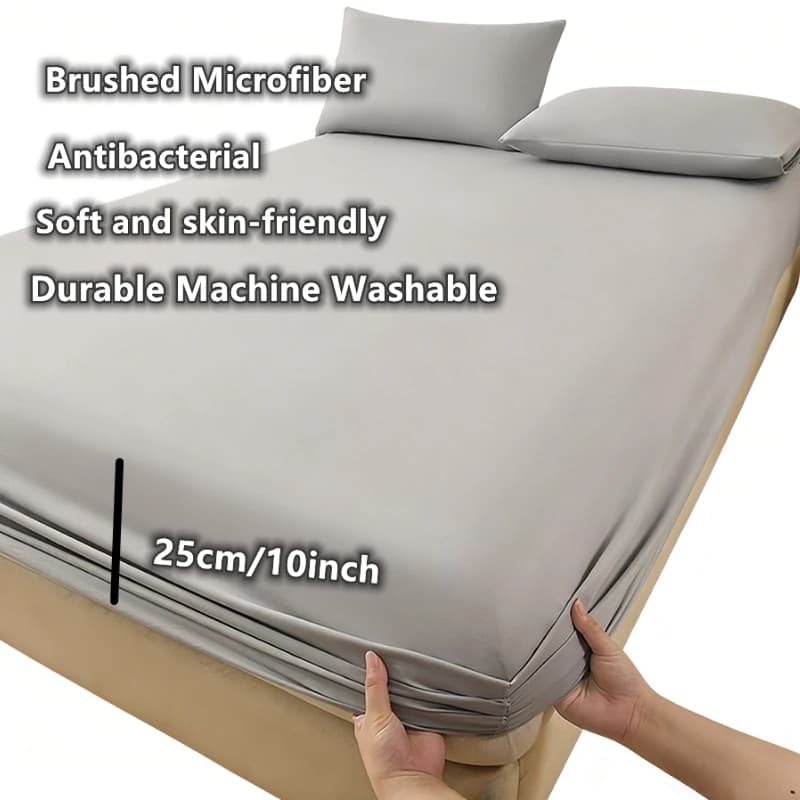 Antibacterial brush, Soft, Delicate on Leather, Breathable, with Elastic and Deep Pocket, Protected Mattress