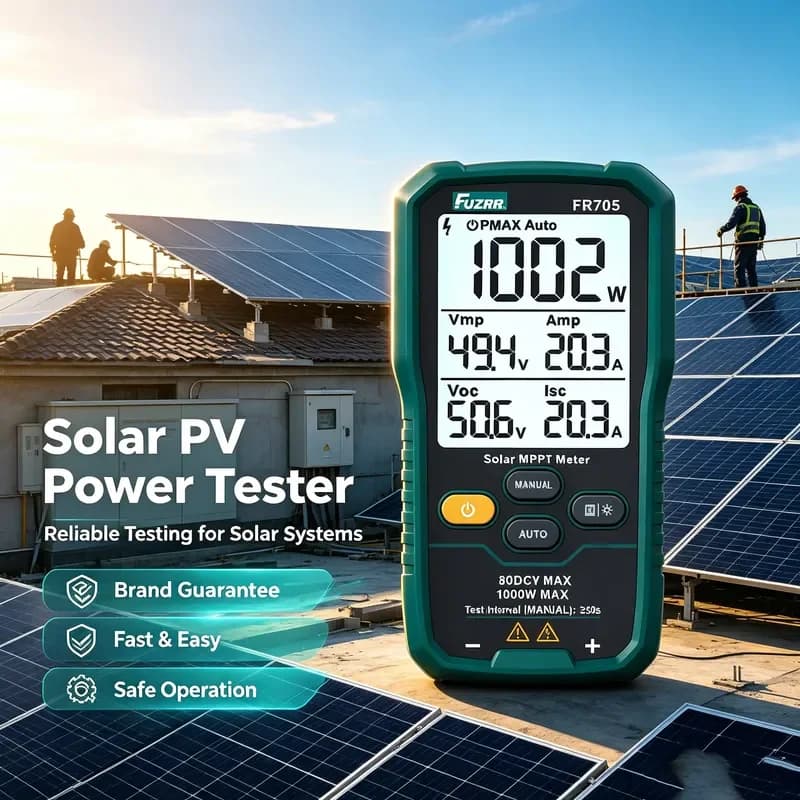 Auto Ranging Solar Power Tester PV Power Meter Rooftop PV Panel Tester high precision multifunctional