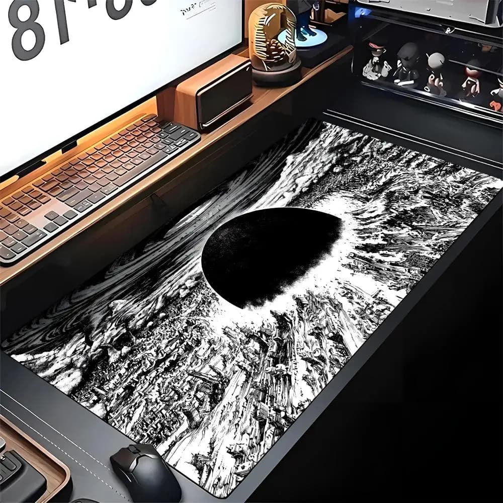 Tappetino per Mouse Anime A-AKIRA, Grande Tappetino da Gioco con Bordo Bloccato, in Gomma, per Computer, Laptop e Scrivania