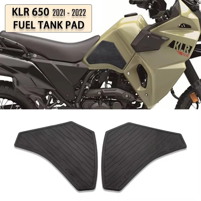 KLR 650 Accessories for Kawasaki KLR650 2021-2022 Motorcycle Reliefs of Carburet Armour Ginocchio Grips Non-slip Protection Rubber Decal