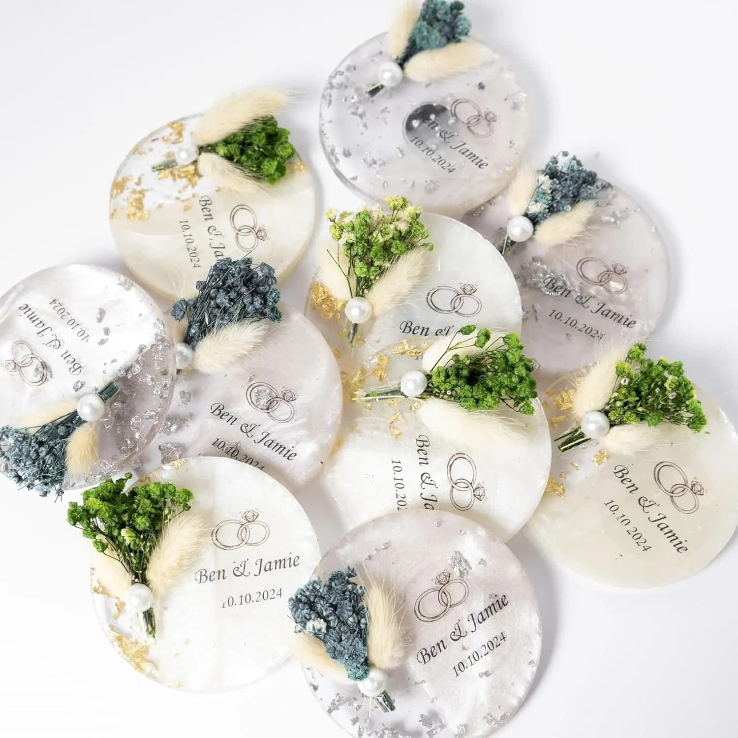 10 Pieces Wedding Favors Magnet in Bulk for Quest, Epoxy Magnet, Party Favors, Personalized Gift, Bridal Shower Gift, Bridesmaid