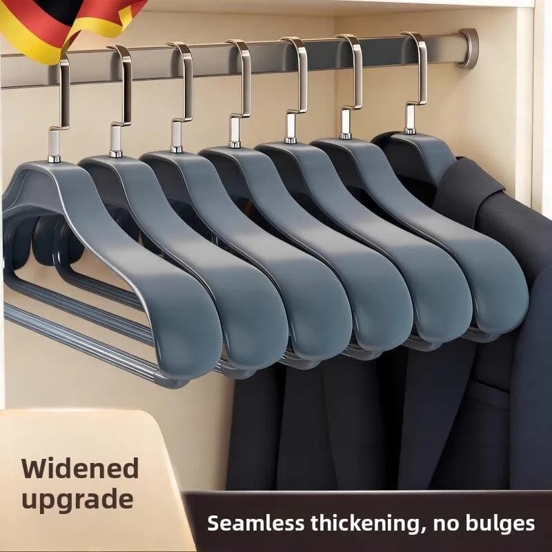 Large Thickened Plastic Clothes Hanger for Home Use Suit And Cashmere Coat Hanging Rack Shoulder Angle Free Seamless Hanger