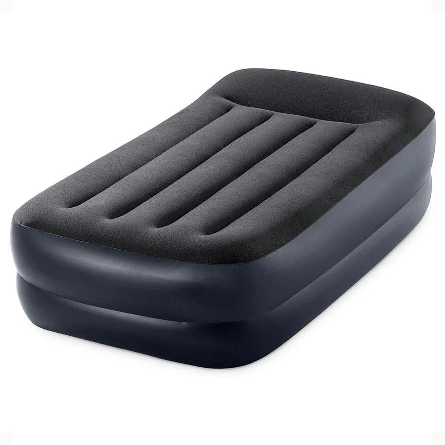 Raised Airbed Mattress with Builtin Pump, DuraBeam Plus Pillow, Twin Portable Inflatable Luxury BlowUp Bed for Adults, Camping,